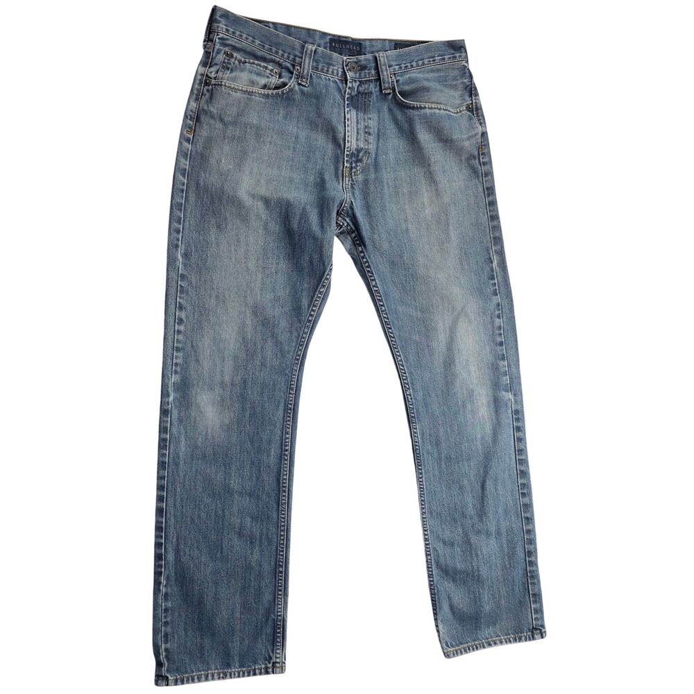 Bullhead Denim Co Slim Jeans Mens 34x32 Blue Wash Straight Slim Fit